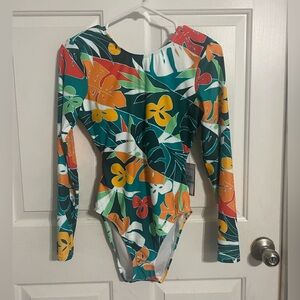 Vince Cumato - Tropical Long Sleeve Swimsuit